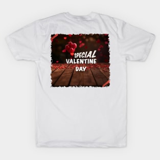 Special Love with Valentine Day Greeting T-Shirt